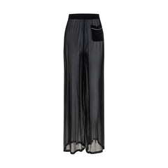 Dolce & Gabbana Black Silk Casual Pants