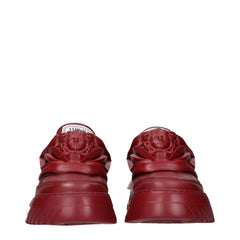 Versace Red Leather Chunky Sneakers