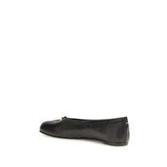 Maison Margiela Black Lamb Ovis Aries Aries Ballet Flats