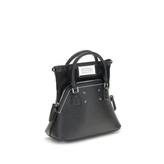 Maison Margiela Black Calf Leather Bos Taurus Handbag
