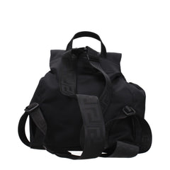 Versace Black Fabric Backpack
