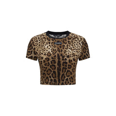 Dolce & Gabbana Beige Cotton T-Shirt