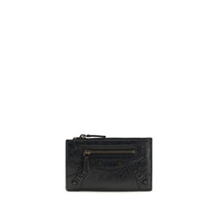 Balenciaga Black Lamb Ovis Aries Aries Wallet