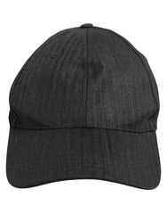 Dolce & Gabbana Men Dark Gray Herringbone Baseball Cap Hat