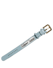 Dolce & Gabbana Blue Embossed Leather Gold Buckle Belt Strap Bracelet
