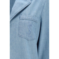 Saint Laurent Blue Cotton Dress Shirt