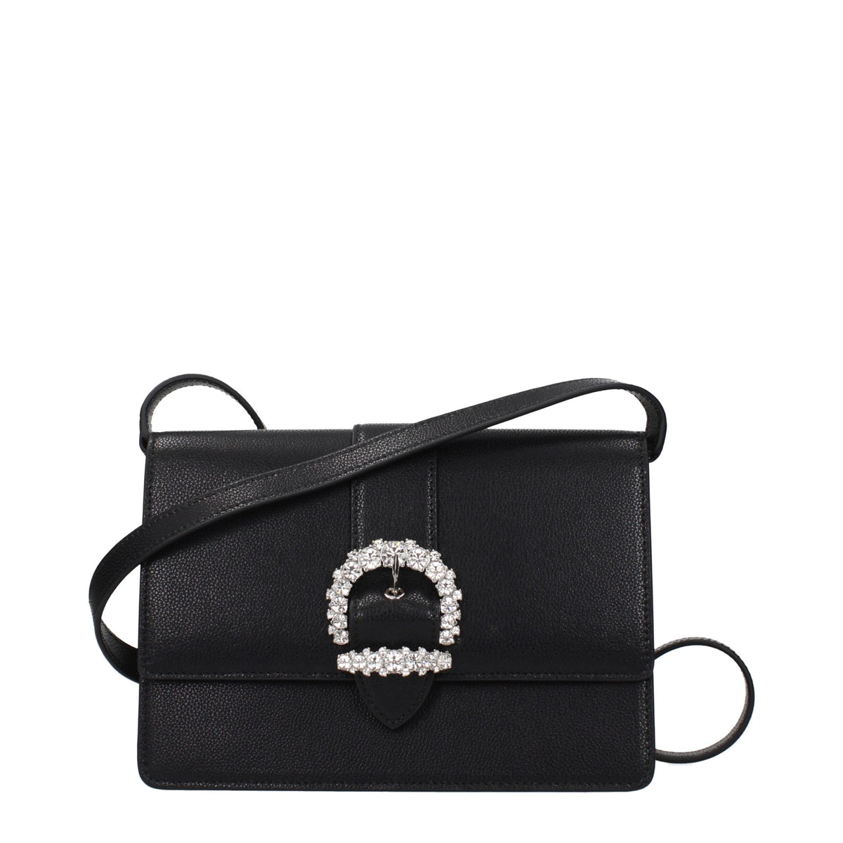 Jimmy Choo Black Leather Crossbody Bag