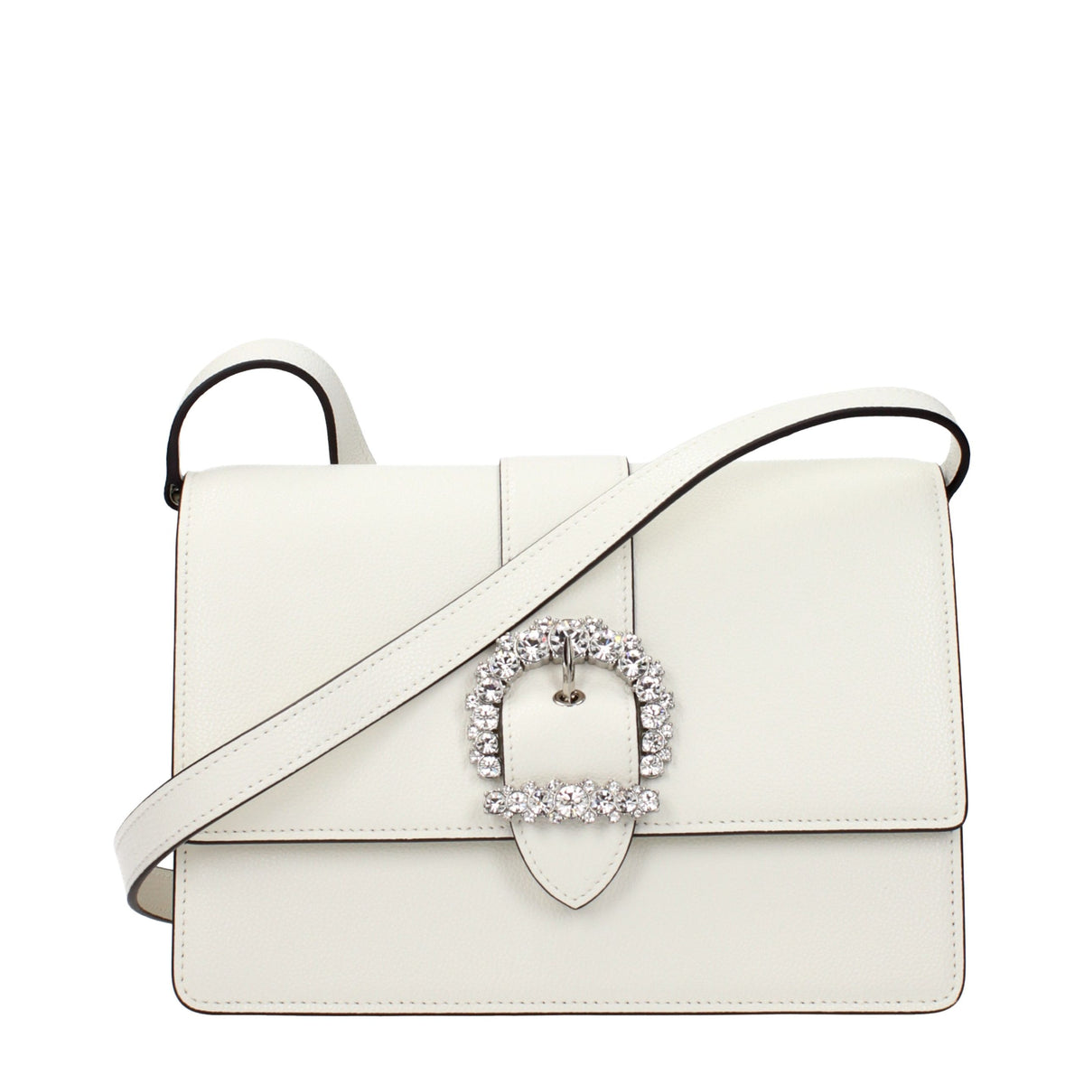 Jimmy Choo White Leather Crossbody Bag