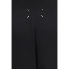 Maison Margiela Black Wool Oves Aries Long Skirt