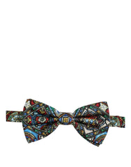 Dolce & Gabbana Men Multicolor Sicilian Adjustable Neck Papillon Bow Tie