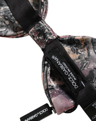 Dolce & Gabbana Multicolor Marble Silk Adjustable Neck Papillon Bow Tie