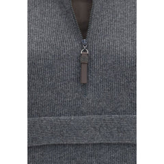 Brunello Cucinelli Gray Cashmere Sweatshirt