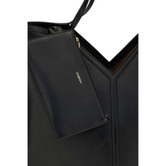 Saint Laurent Black Calf Leather Bos Taurus Shoulder Bag