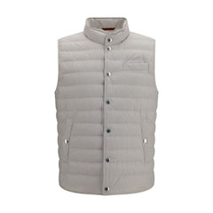 Brunello Cucinelli White Polyester Sleeveless Jacket