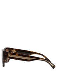 Dolce & Gabbana DG4390F Brown Acetate Frame Polarized Lenses Sunglasses