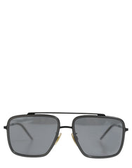 Dolce & Gabbana Women DG2262 Black Metal Square Frame Eyewear Sunglasses