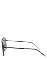 Dolce & Gabbana Women DG2262 Black Metal Square Frame Eyewear Sunglasses