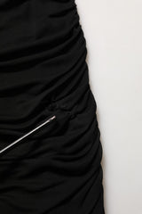 Dolce & Gabbana Black Viscose Mid Waist A-line Mini Skirt