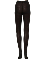 Dolce & Gabbana Socks Black Wool Tights Stocking Pantyhose One Size