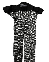 Dolce & Gabbana Black Fishnet Nylon Tights Stocking Pantyhose Socks