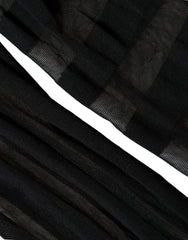 Dolce & Gabbana Black Stripes Tights Stockings Pantyhose Socks