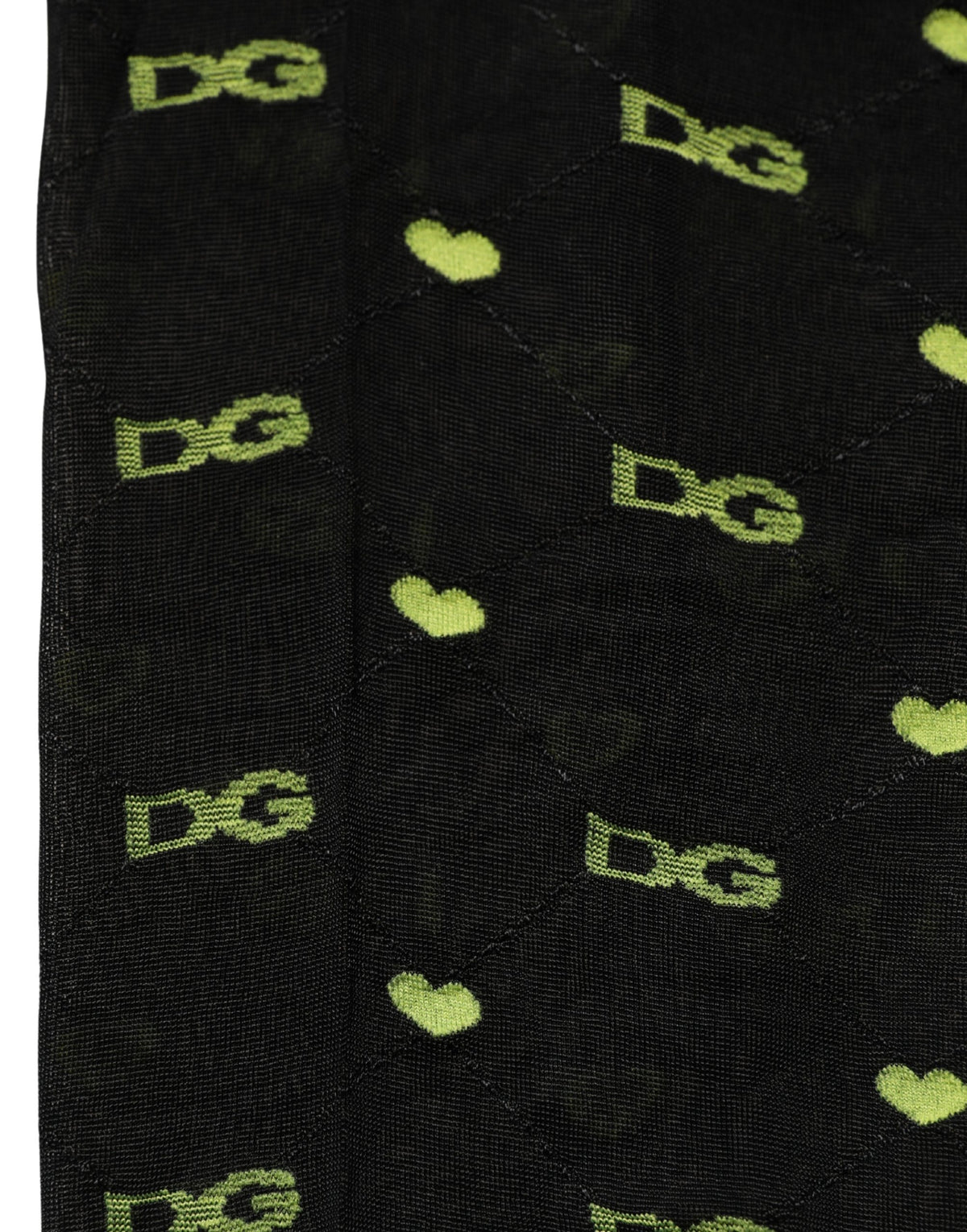 Dolce & Gabbana Black Nylon Logo Tights Stocking Pantyhose Socks