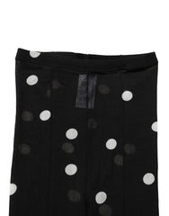 Dolce & Gabbana Black Polka Dot Tights Stockings Pantyhose Socks