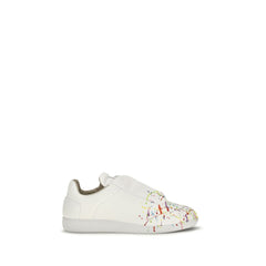 Maison Margiela White Calf Leather Bos Taurus Low Top Sneakers
