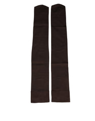 Dolce & Gabbana Brown Nylon Over Calf Long Women Accessory Socks