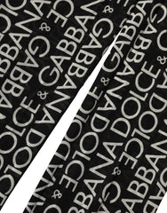Dolce & Gabbana Black White All Over Print Sheer Stretch Tights Socks
