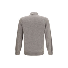 Brunello Cucinelli Gray Cashmere Polo Shirt