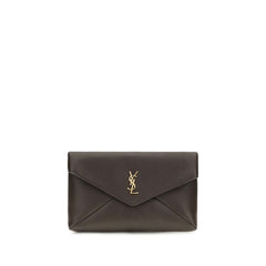 Saint Laurent Brown Lamb Ovis Aries Aries Wallet