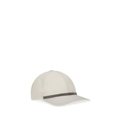 Brunello Cucinelli White Cotton Cap (Baseball Hat)