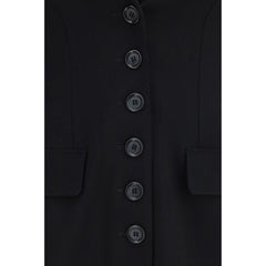Dolce & Gabbana Black Wool Oves Aries Full-Length Jacket