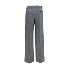 Dolce & Gabbana Gray Wool Oves Aries Dress Pants