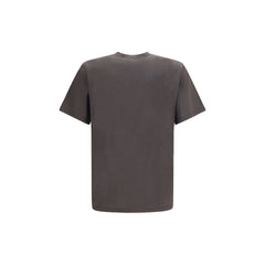 Saint Laurent Brown Silk T-Shirt