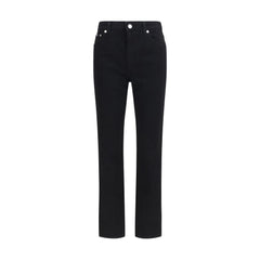 Dolce & Gabbana Black Cotton Straight-Leg Jeans
