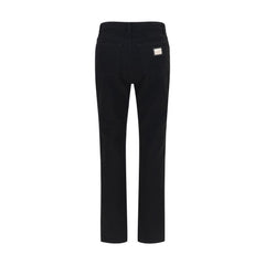 Dolce & Gabbana Black Cotton Straight-Leg Jeans