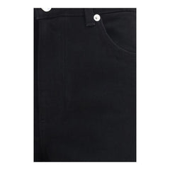 Dolce & Gabbana Black Cotton Straight-Leg Jeans