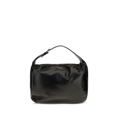 Brunello Cucinelli Black Calf Leather Bos Taurus Shoulder Bag