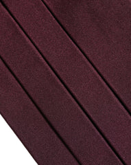 Dolce & Gabbana Maroon Men 100% Silk Belt Waist Cummerbund