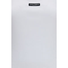 Dolce & Gabbana White Cotton Tank Tops