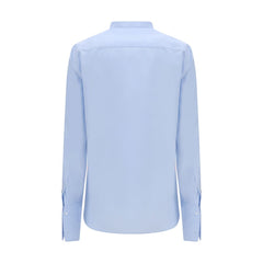 Fendi Blue Cotton Dress Shirt
