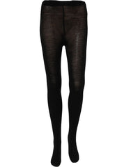 Dolce & Gabbana Black Wool Stretch Tights Stocking Accessory Socks