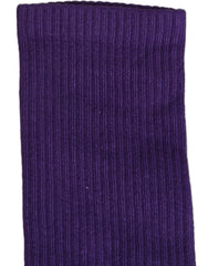 Dolce & Gabbana Violet Cotton Ribbed Mid Calf Women Accessory Socks