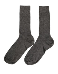 Dolce & Gabbana Dark Gray Viscose Logo Mid Calf Accessory Socks