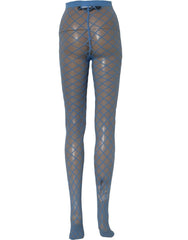 Dolce & Gabbana Light Blue Nylon Fishnet Pantyhose Stockings Socks