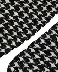 Dolce & Gabbana Black White Houndstooth Ankle Length Socks