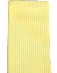 Dolce & Gabbana Yellow Cotton Ribbed Mid Calf Women Accessory Socks