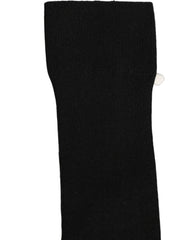 Dolce & Gabbana Black Cotton Ribbed Logo Over The Calf Women Socks